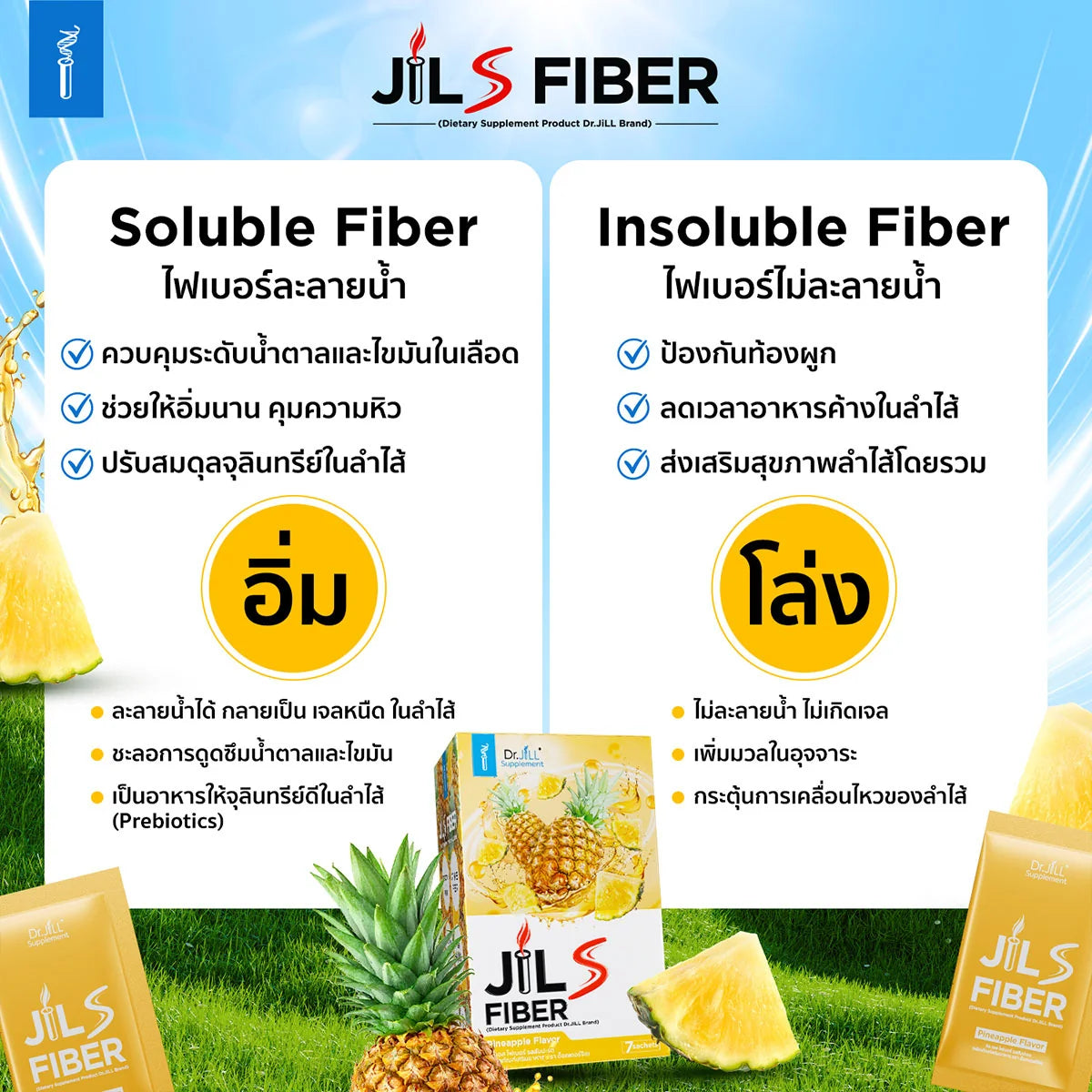 Jil S Fiber จิลเอสไฟเบอร์ Superfood Prebiotics Fiber