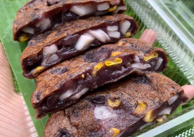 แป้งบ้าบิ่นสำเร็จรูป 500 กรัม สูตรข้าวเหนียวดำ ทำง่าย อร่อยด้วย มีขั้นตอนการทำให้แป้ง