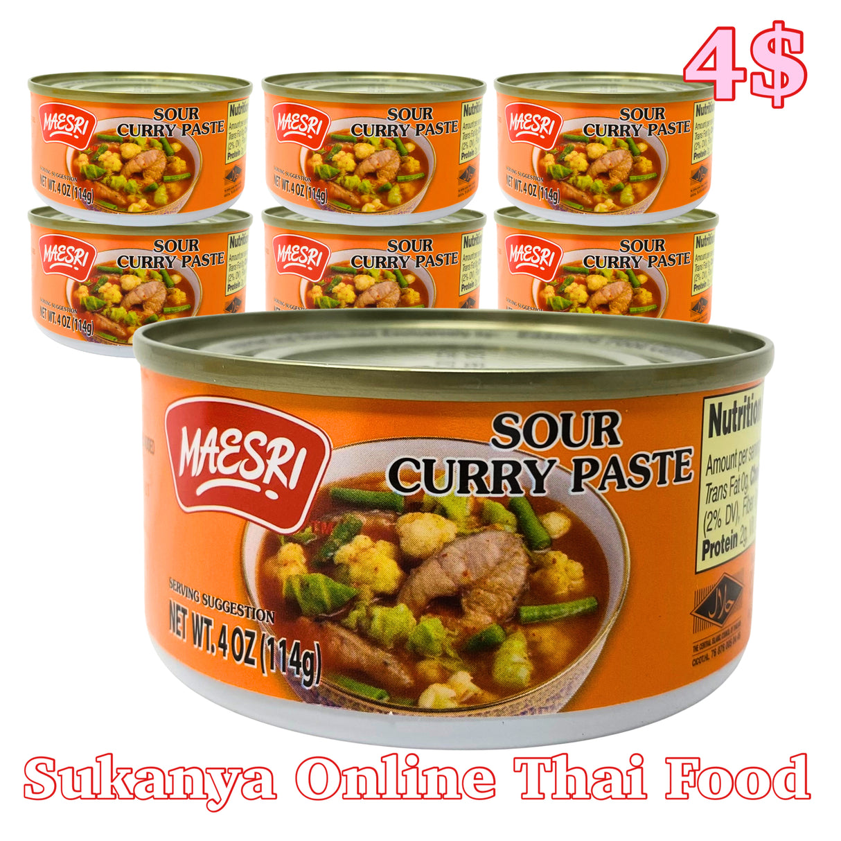 Sour curry paste-maesri-พริกแกงส้ม