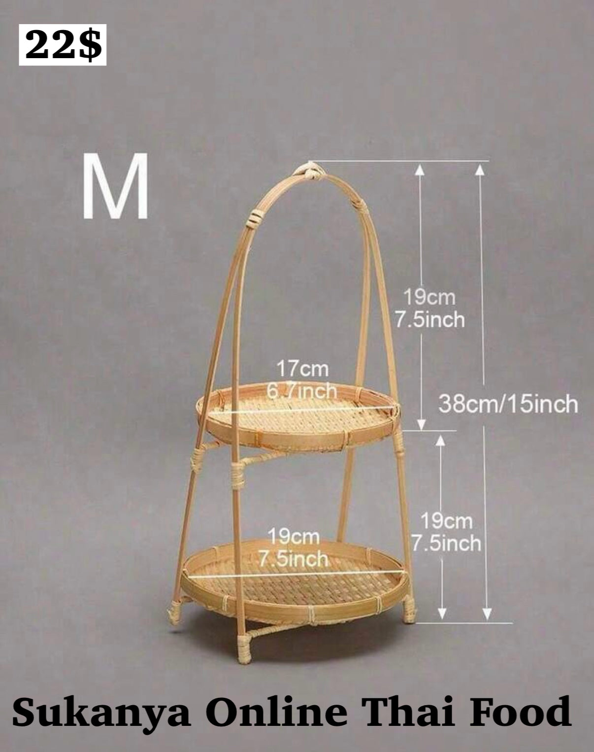 2 Tier Round Bamboo Snack & Dessert Stand, Tiered Tray Display Rack, Rustic Farmhouse Decor, Creative Dessert Display Stand, Cake Stand, Fruit Plate, Suitable For Holiday Parties, Home Kitchen Supplies, Wedding Decoration Display Rack