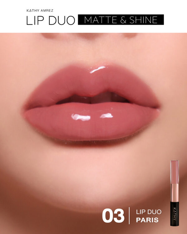 Lip duo Matte & Shine - ลิปกระแตสี 03 PARIS