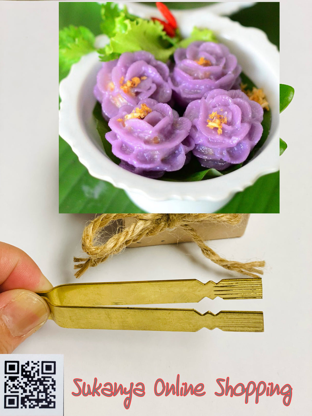 แหนบช่อม่วง-ทองเหลือง