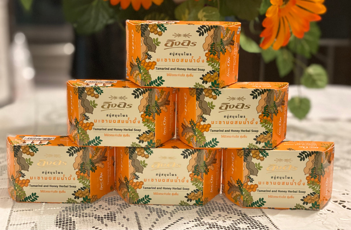 สบู่อิงอรมะขามผสมน้ำผึ้ง- Soap Ing-Orn Tamarind Honey