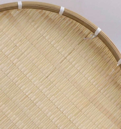 Bamboo food cover basket, hand-woven bamboo dish with hinged fan-fold mesh cover