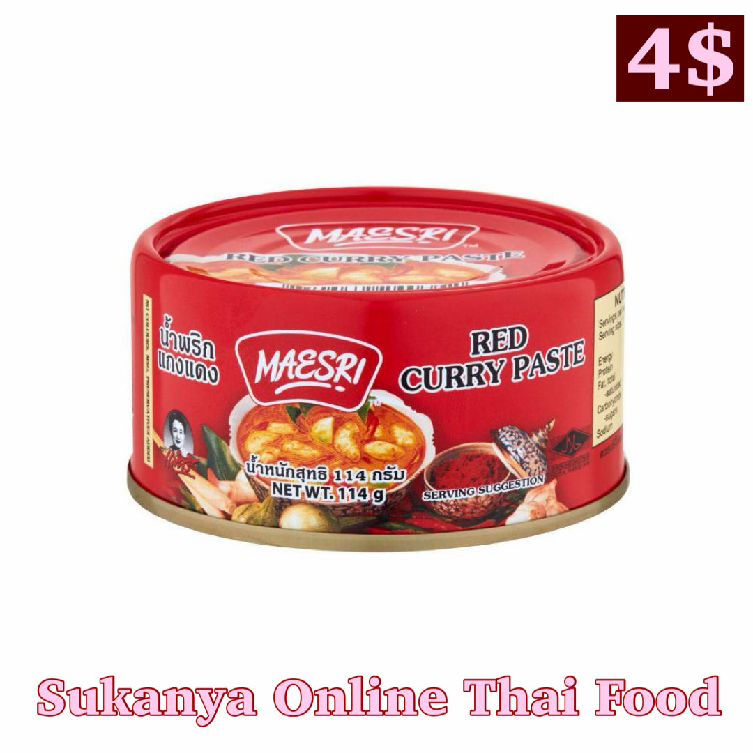 Red curry paste-Maesri-พริกแกงแดง