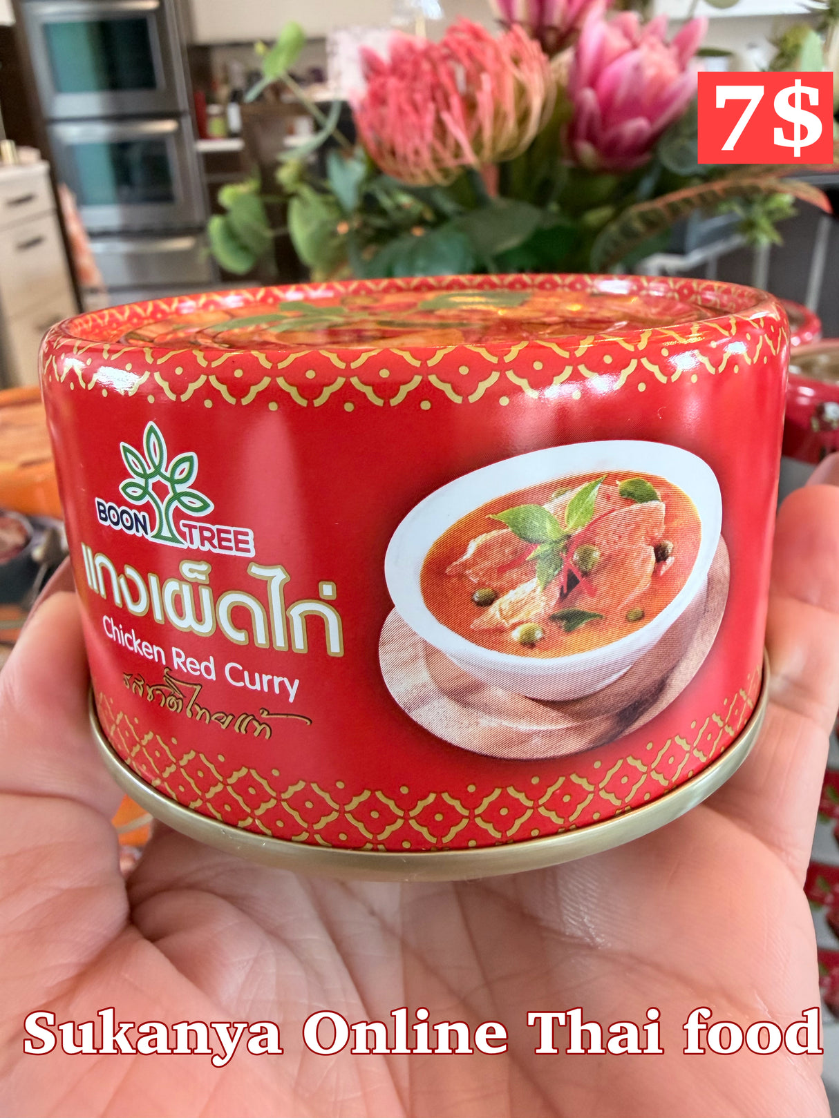 แกงเผ็ดไก่พร้อมทาน