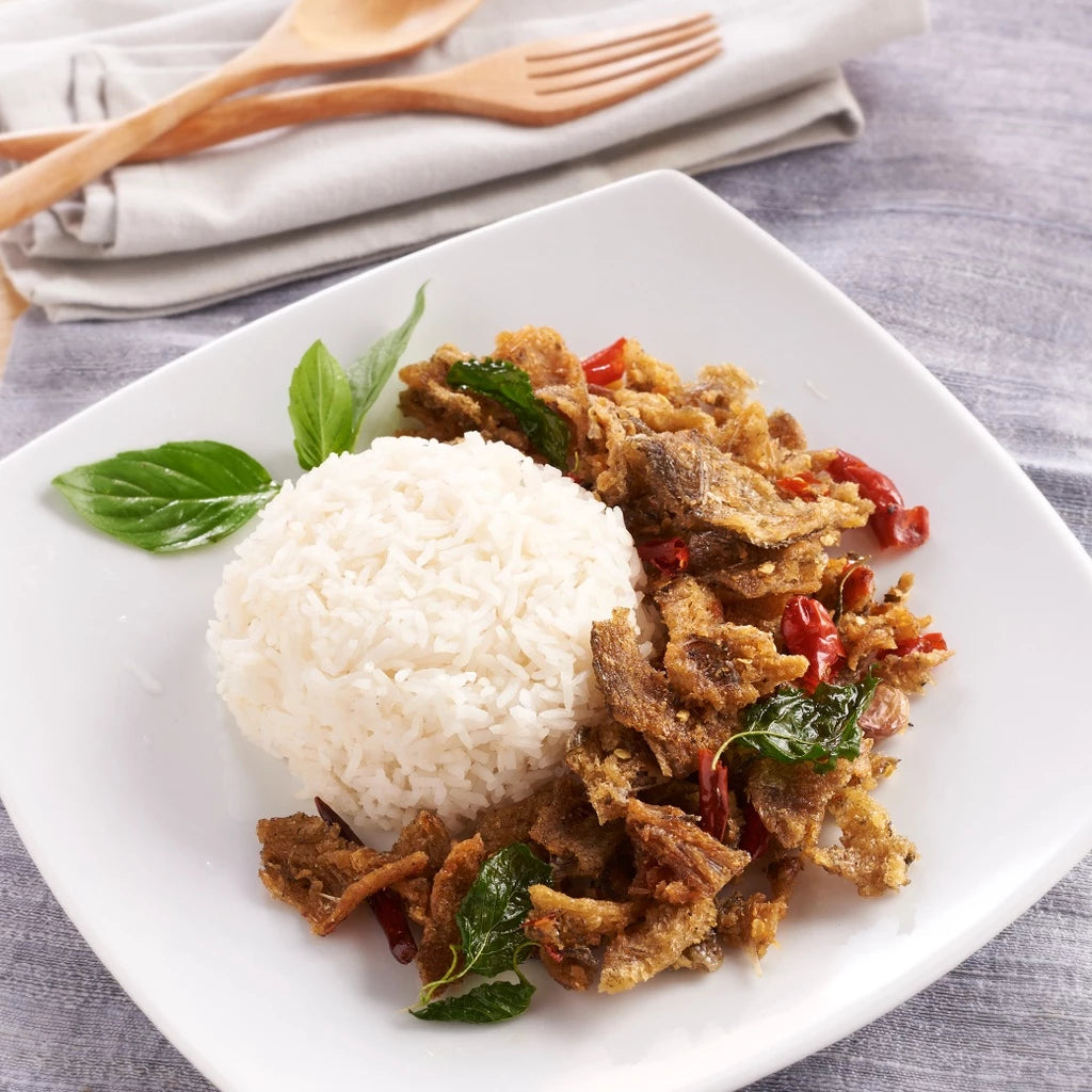 สลิดแซ่บ-สลิดแซ่บผัดพริกขิง