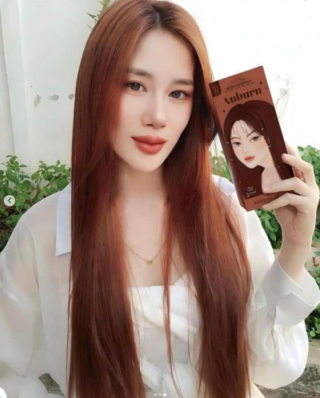 ยาย้อมผมสีผมน้ำตาลประกายแดง- AUBURN - REDDISH BROWN - KOTA CO
SMETICS