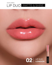 Lip duo Matte & Shine - ลิป กระแต สี 02 LONDON