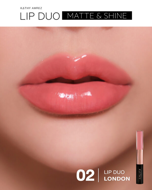 Lip duo Matte & Shine - ลิป กระแต สี 02 LONDON