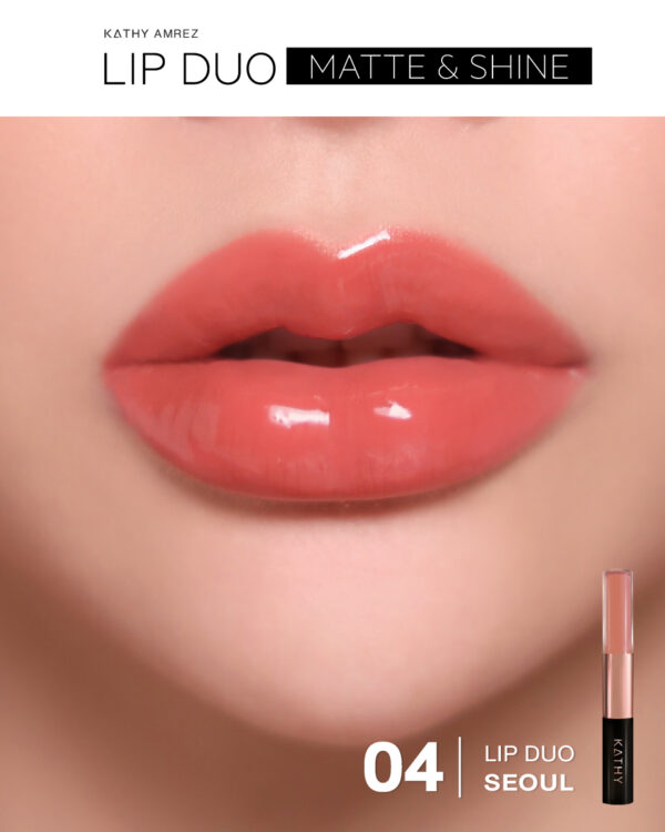 Lip duo Matte & Shine - ลิป กระแต สี 04 SEOUL