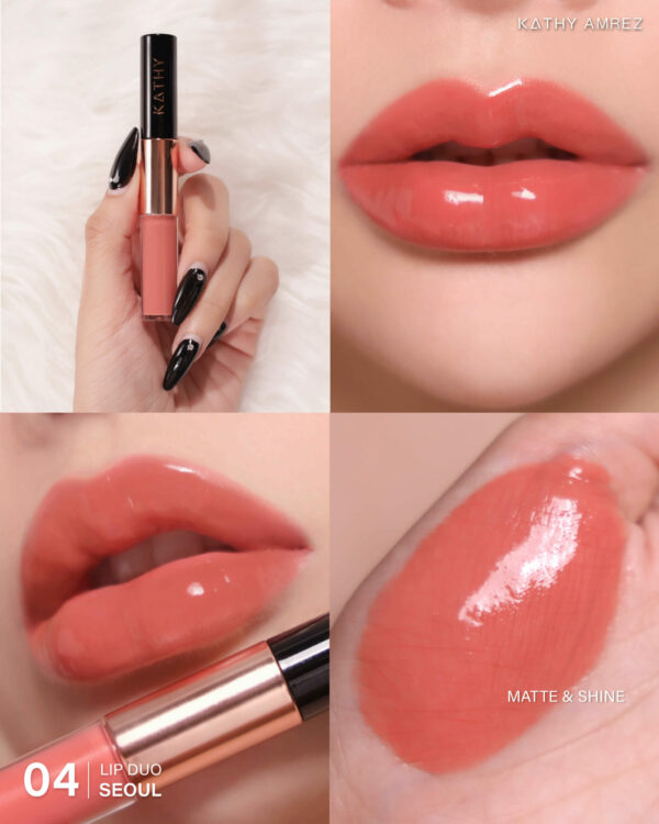Lip duo Matte & Shine - ลิป กระแต สี 04 SEOUL