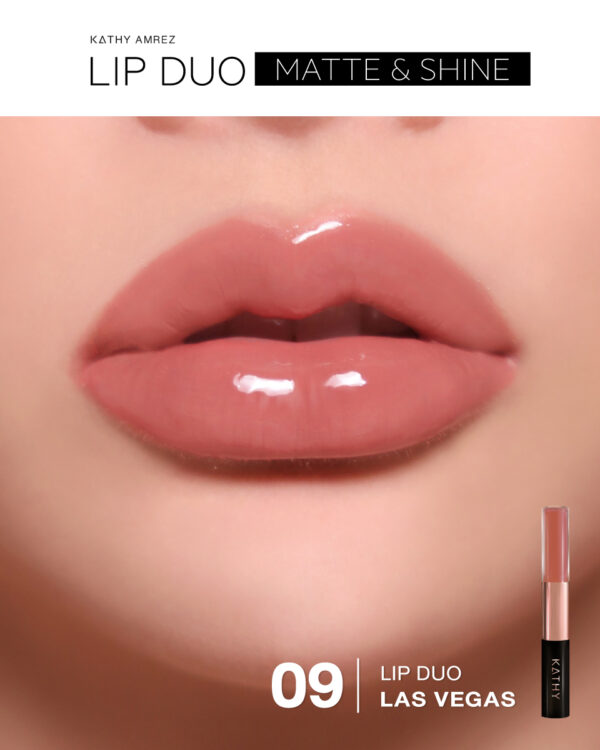Lip duo Matte &amp; Shine -ลิปกระแตสี 09 LAS VEGAS