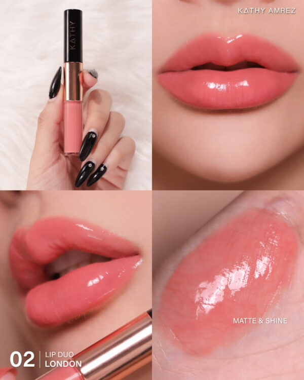 Lip duo Matte & Shine - ลิป กระแต สี 02 LONDON