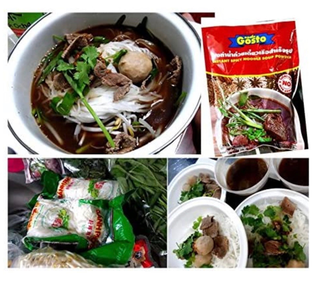 ผงทำบะหมี่รสเผ็ด (ตรา Gosto) - ผงก๋วยเตี๋ยวเรือคอนโต