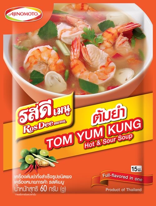 รสดี ต้มยำ 60 กรัม - RosDee Tom Yum Kung Hot & Sour Soup
