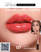Lip duo Matte &amp; Shine- ลิปกระแตสี 07 LOS ANGELES